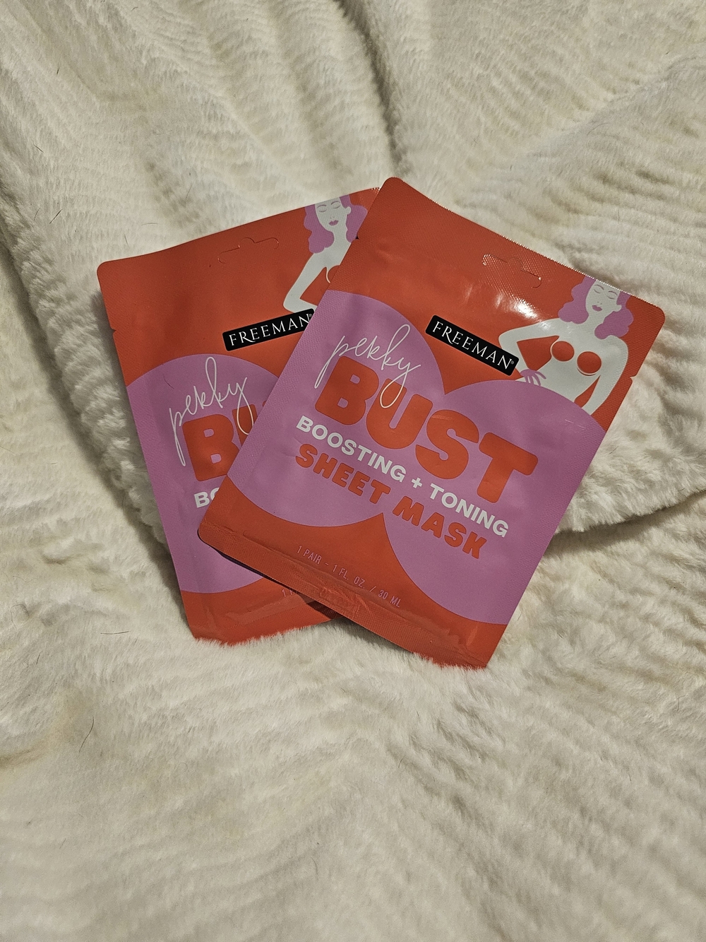 Freeman Beauty Perky Bust Boosting + Toning Sheet Mask - Lot Of 2